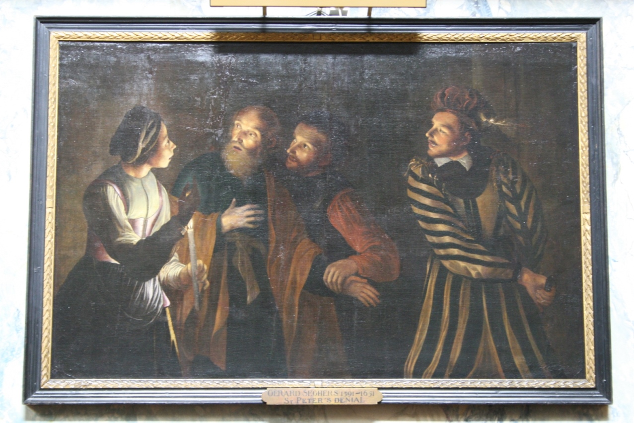 Le reniement de Saint Pierre peint par G. Segers (XVIe s.)